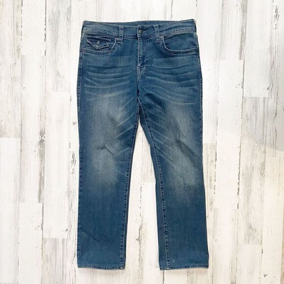 True Religion Ricky Straight Leg Jean Mens Size 33 - Picture 2 of 7
